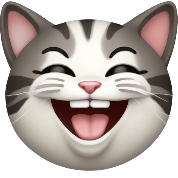 Cat laughing emoji