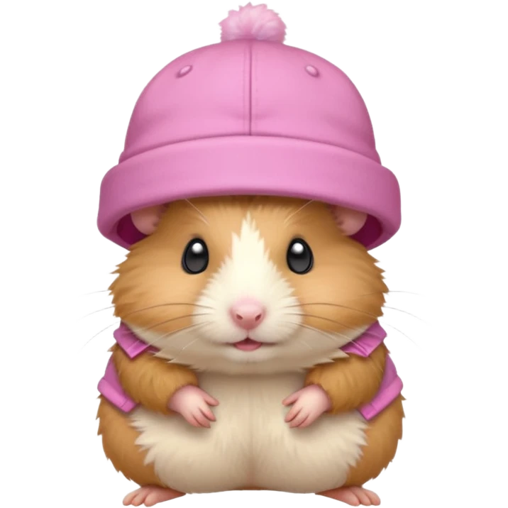 hat-wearing hamster emoji