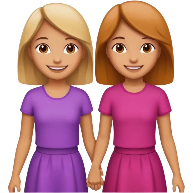 girls walking together emoji