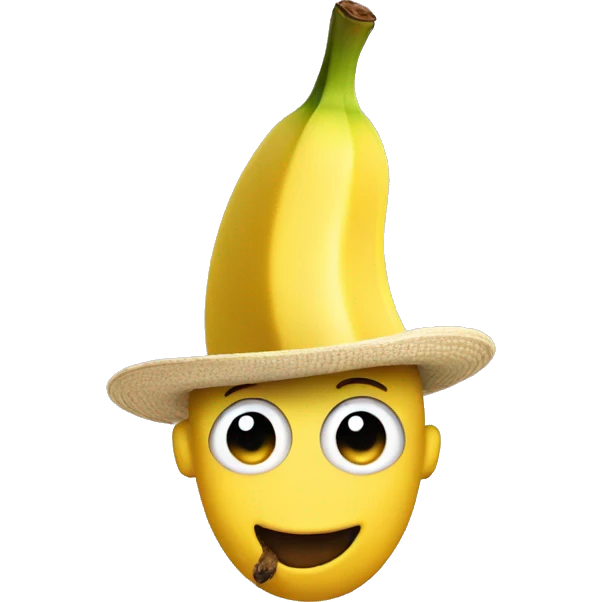 Banana wearing a hat  emoji