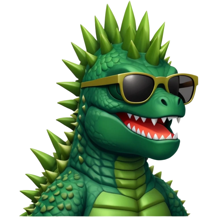 Godzilla with sunglasses  emoji