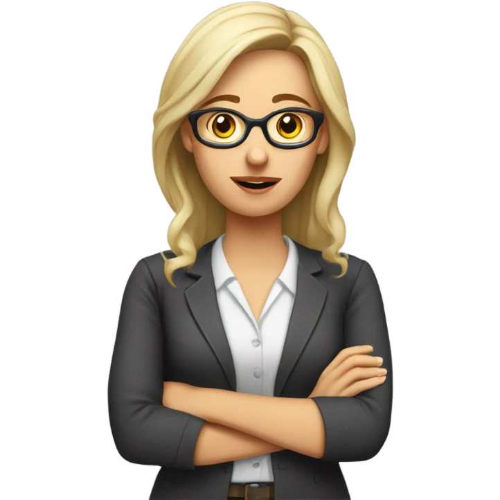 White woman teacher  saying I don’t want to do this anymore  emoji