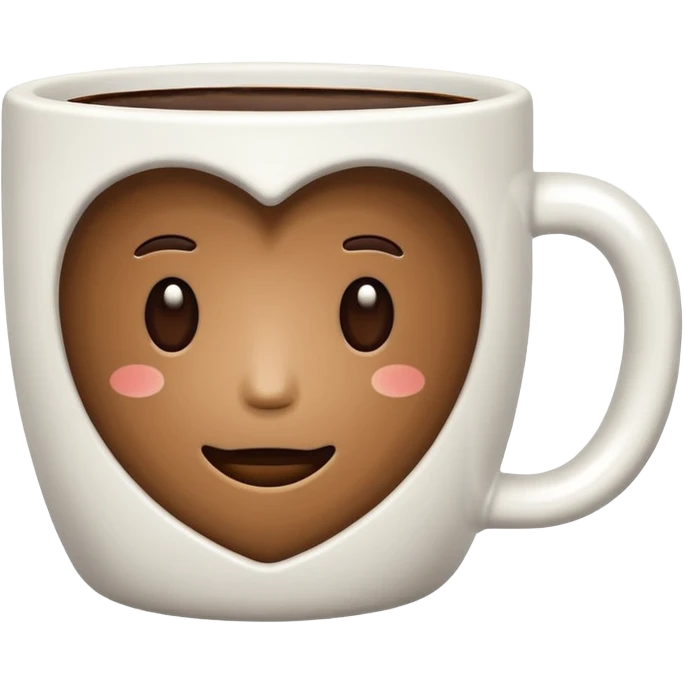 A coffee cup without a face emoji