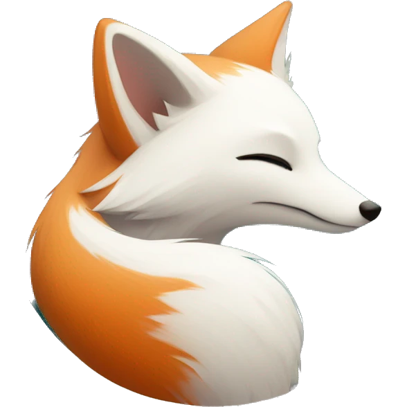 White fox and Red fox hugging best friends emoji