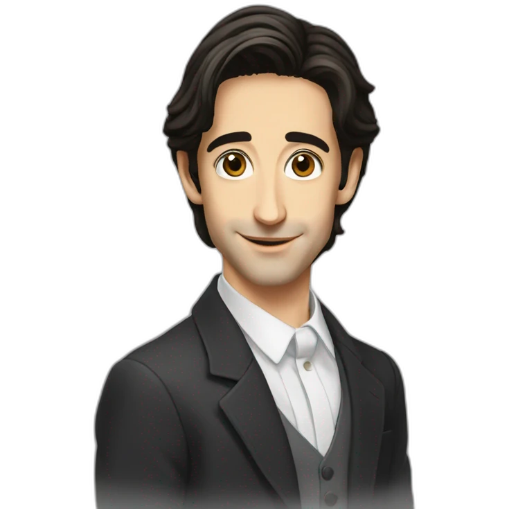 young adrien brody emoji