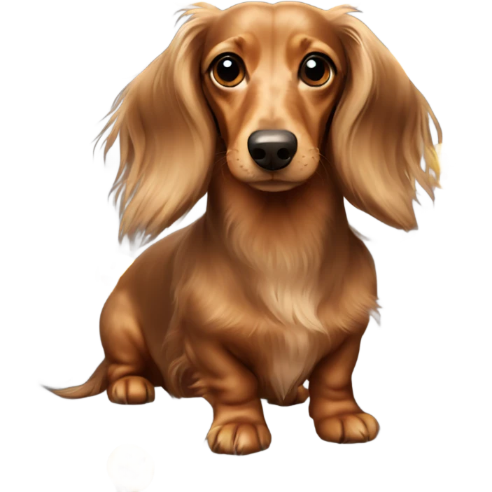 Longhaired dachshund  emoji