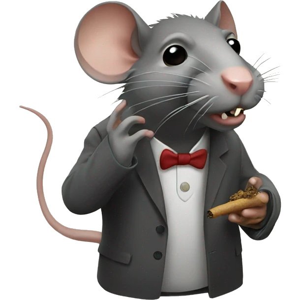 rat smoking emoji