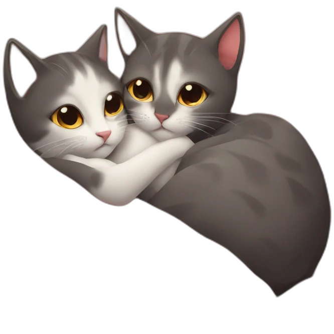 cats-cuddling emoji