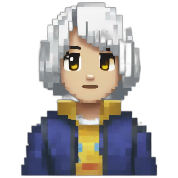Frisk undertale pixel art emoji