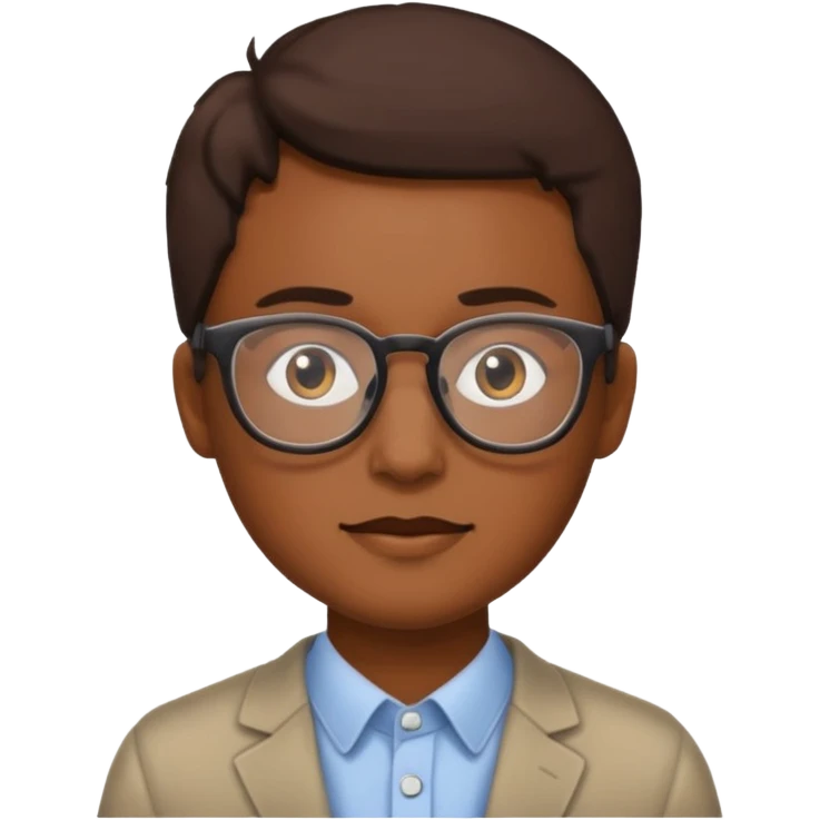 Carnero con lentes emoji