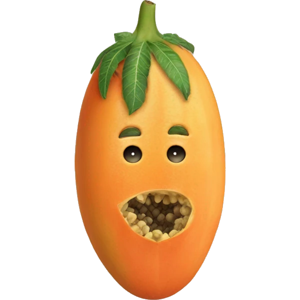 papaya emoji