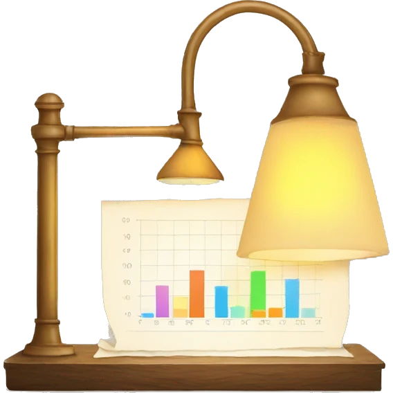chart with lamp idea emoji