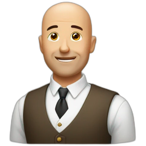 Bald guy whisky  emoji