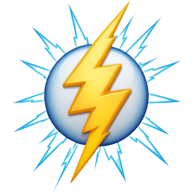 lightning flash emoji