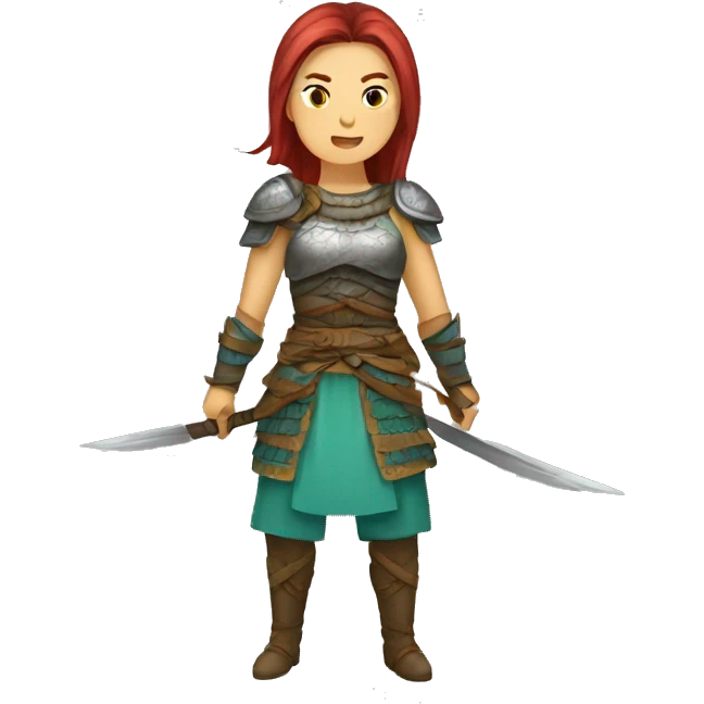tatar female warrior emoji