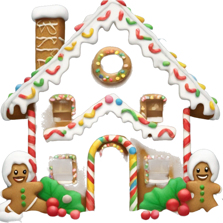Gingerbread house emoji