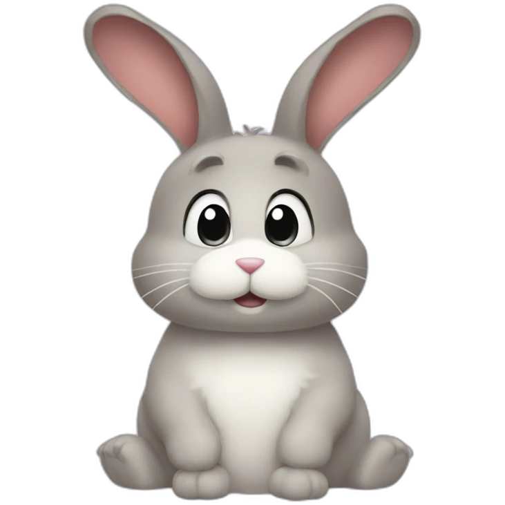 yugy bunny watching anime emoji