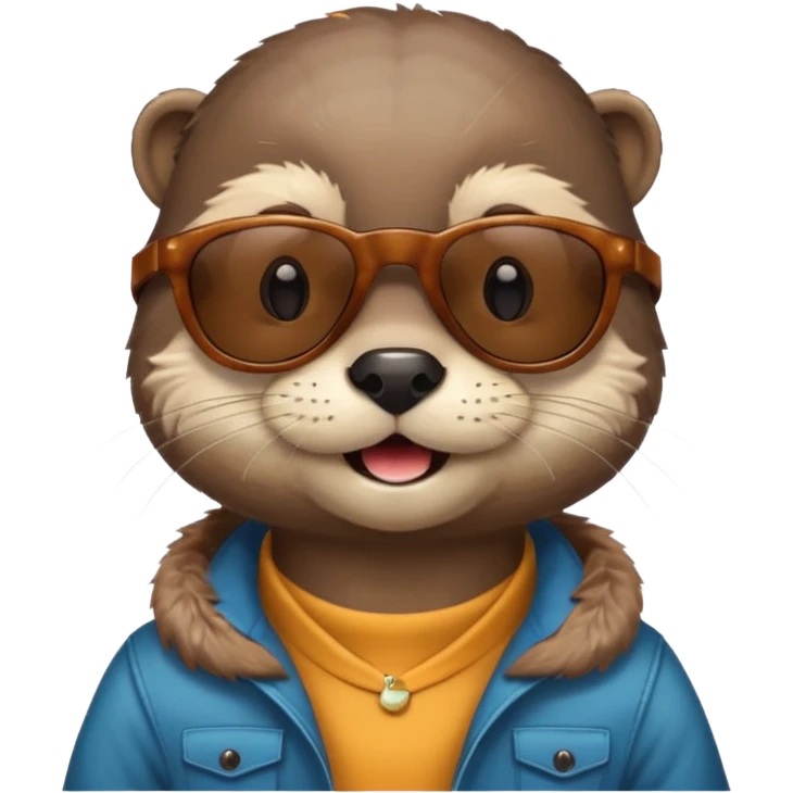 otter with sunglasses emoji