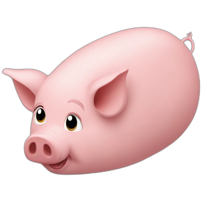Pigs run over by tires emoji