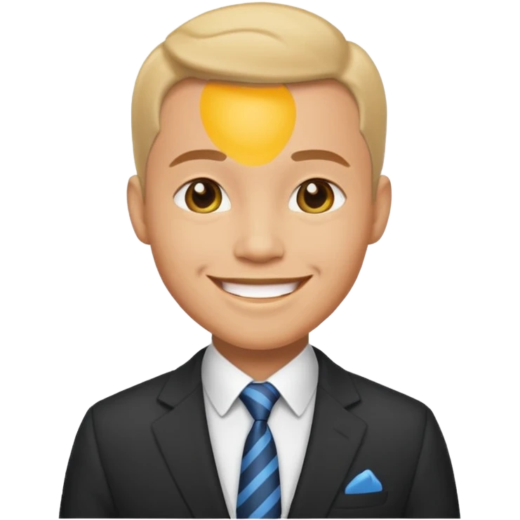 man wearing suit emoji