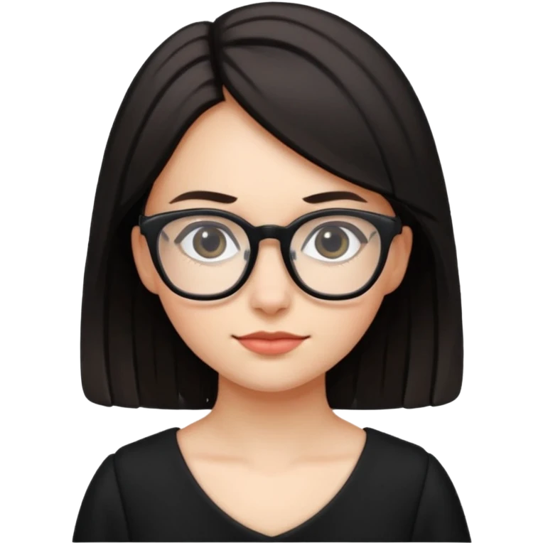 Girl blindó nerd aesthetic emoji