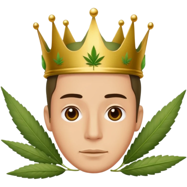 Weed king emoji