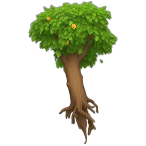 glans falling a tree emoji