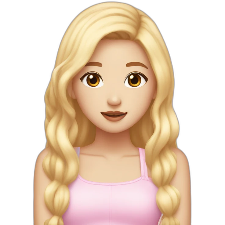 blackpink-rose-with-blonde-hair emoji