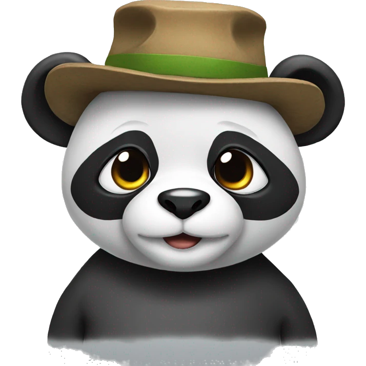 Panda with cap emoji