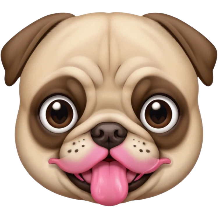 Pug apaixonado emoji