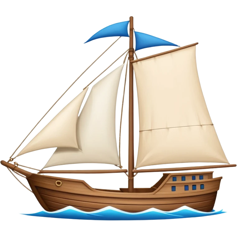 ship in cartoon  emoji