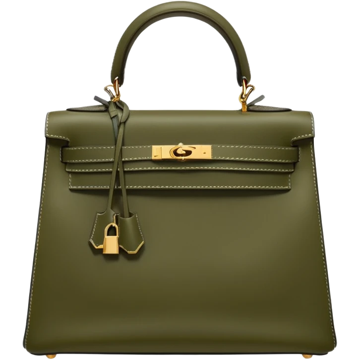 hermes kelly olive color bag emoji
