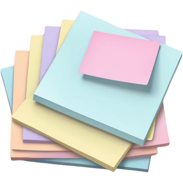 pastel sticky notes emoji
