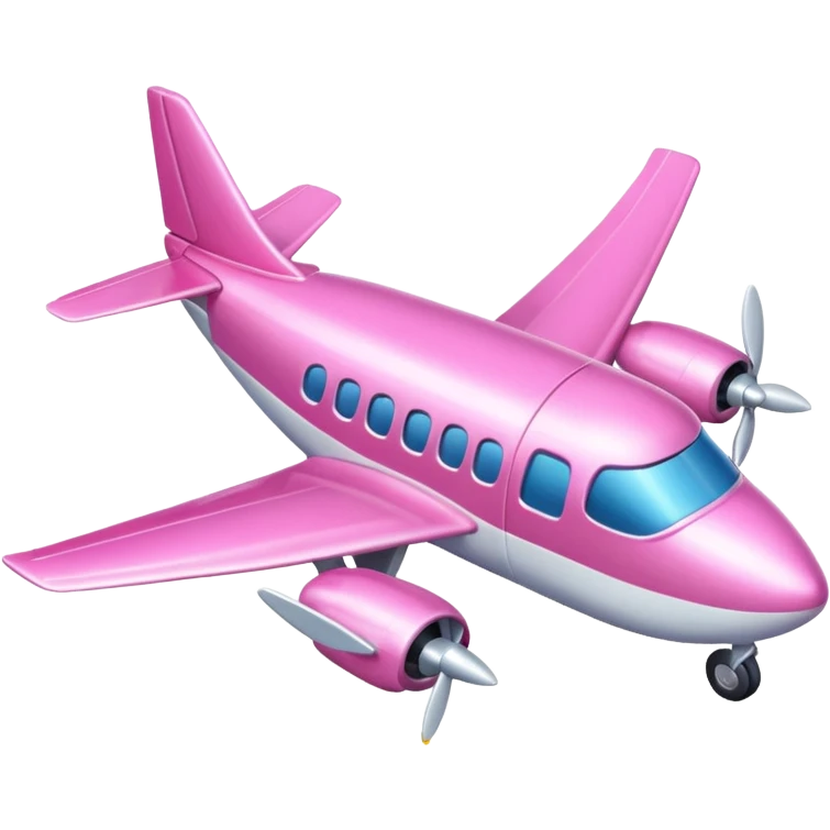 Pink plane emoji