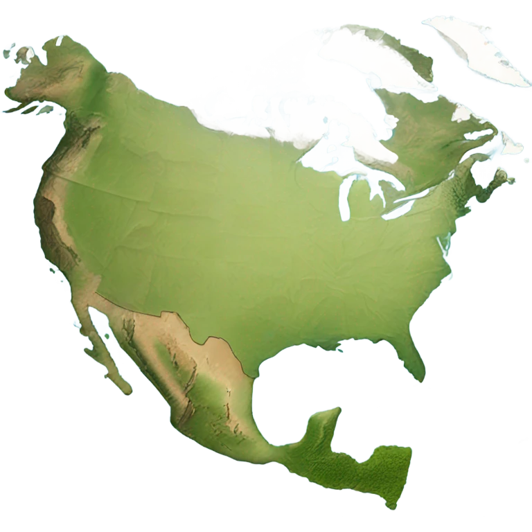 Map of North America emoji
