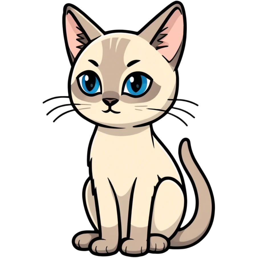 Siamese cat emoji