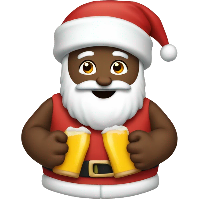 Santa with 6 pack  emoji