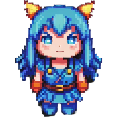 retro anime character in Japanese style emoji