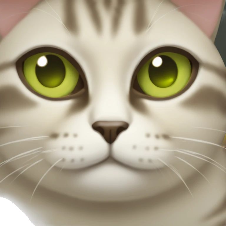 Gato con cara de aguacate  emoji