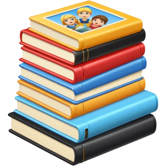 Many photos in one stack emoji