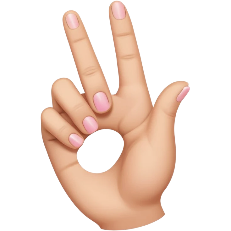 This emoji:🤙 but the lowest tumb is cut emoji