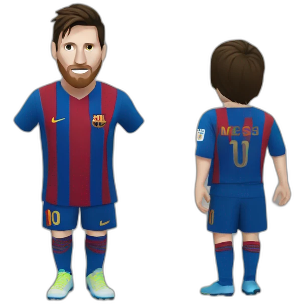 Messi with robber outfit  emoji