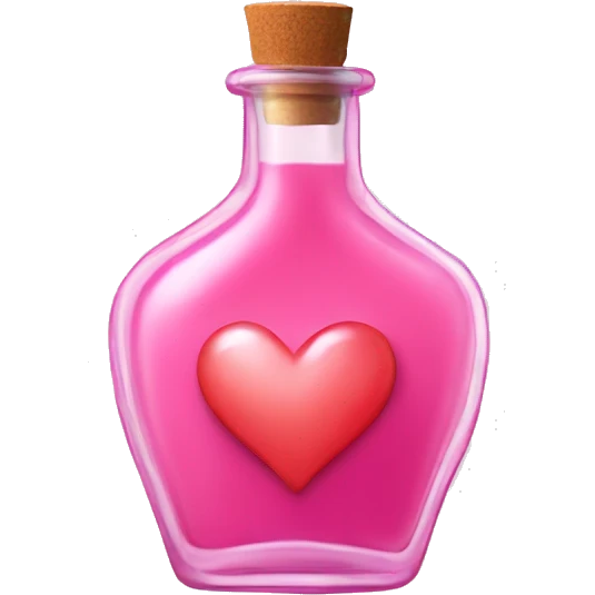 Love heart elixir 🧪💖 bottle emoji