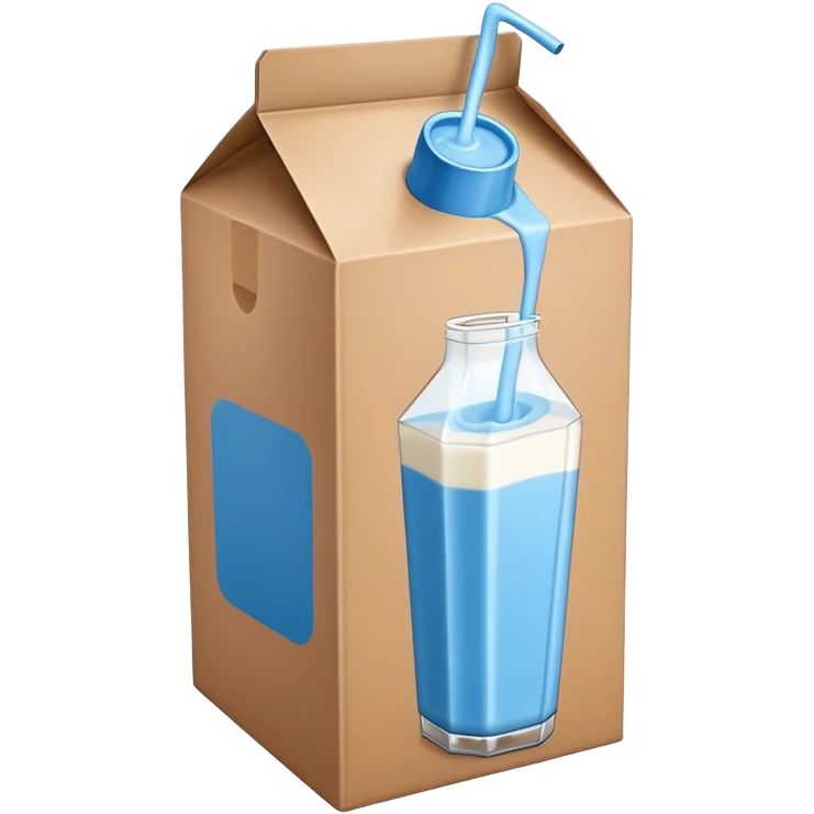 blue milk carton emoji
