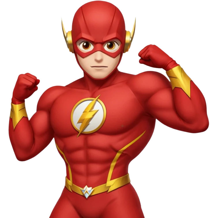 The Flash with stars in his eyes emoji