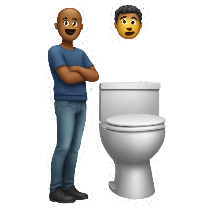 Guy in the toilet emoji