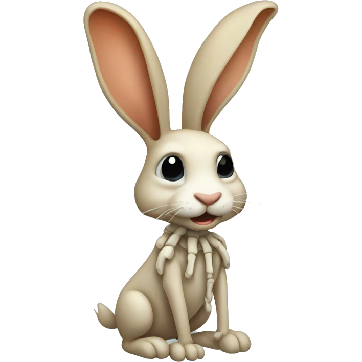 rabbit skelet emoji