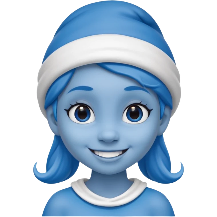 Girl Smurf emoji emoji