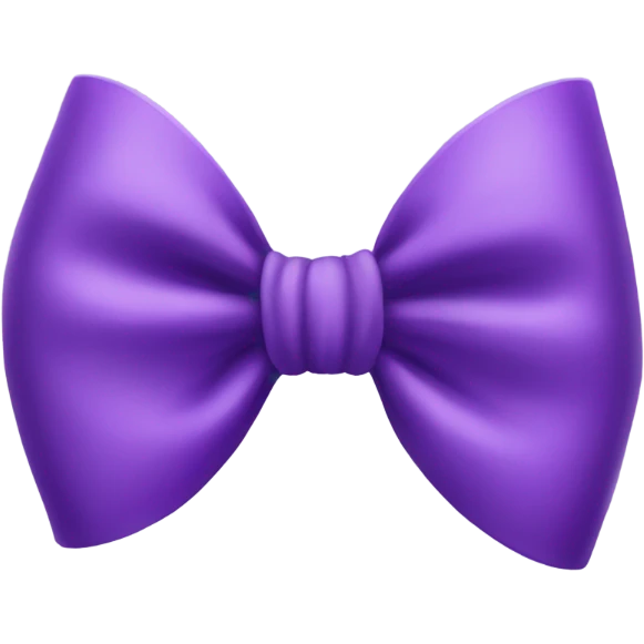 Purple bow emoji