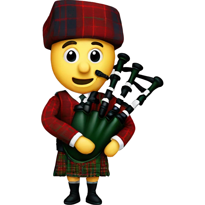 tartan bagpipes emoji